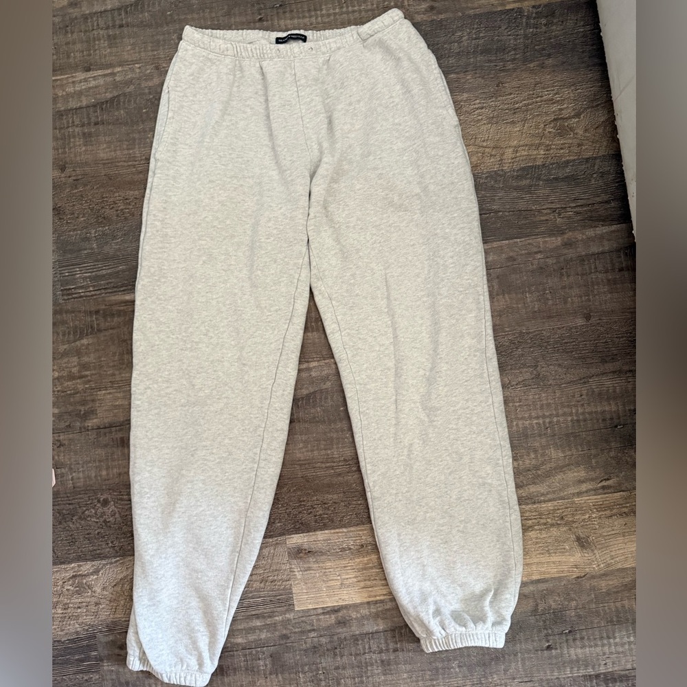 Brandy Melville Light Gray Track Pants